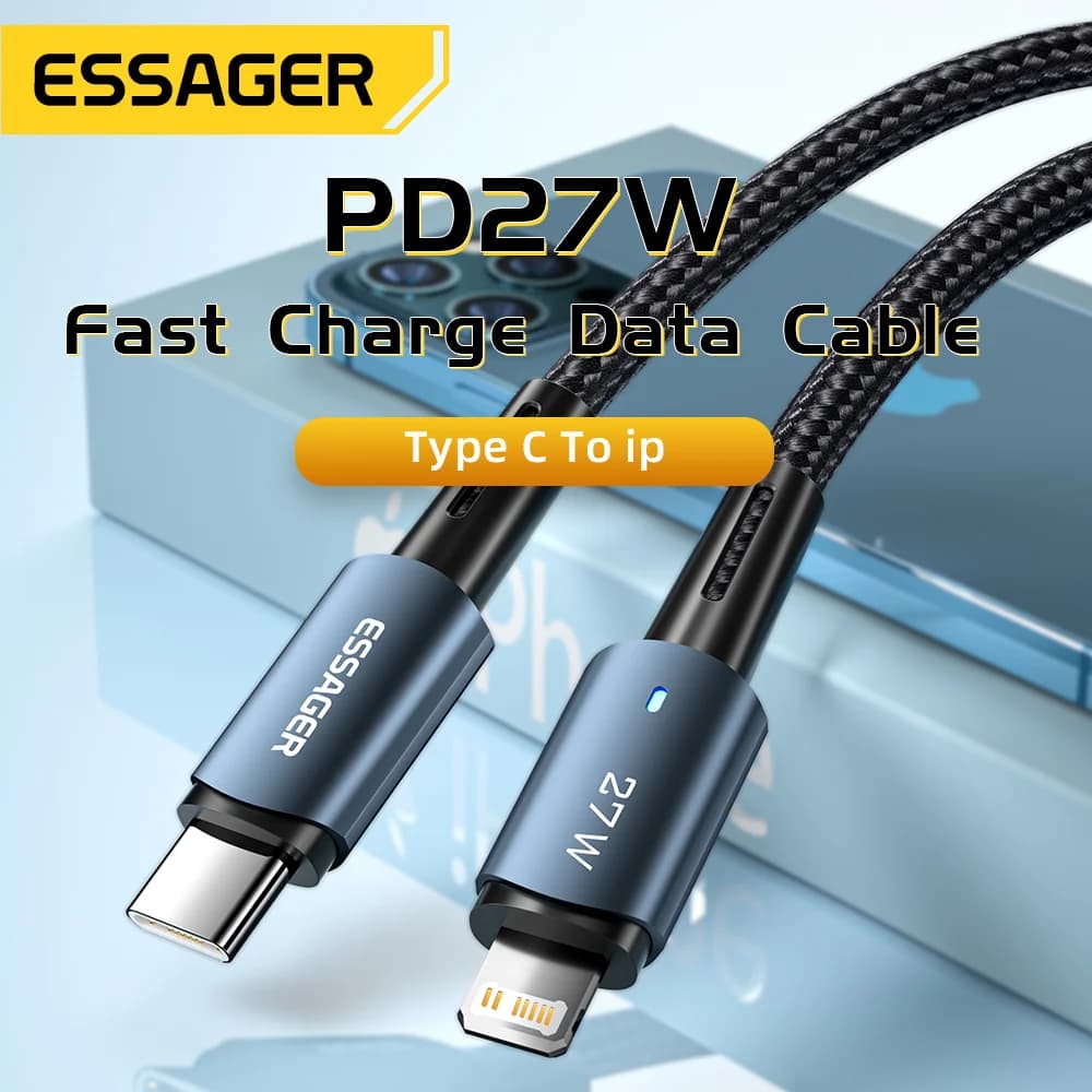 Cablu de încărcare rapidă USB-C la Lightning, 27W