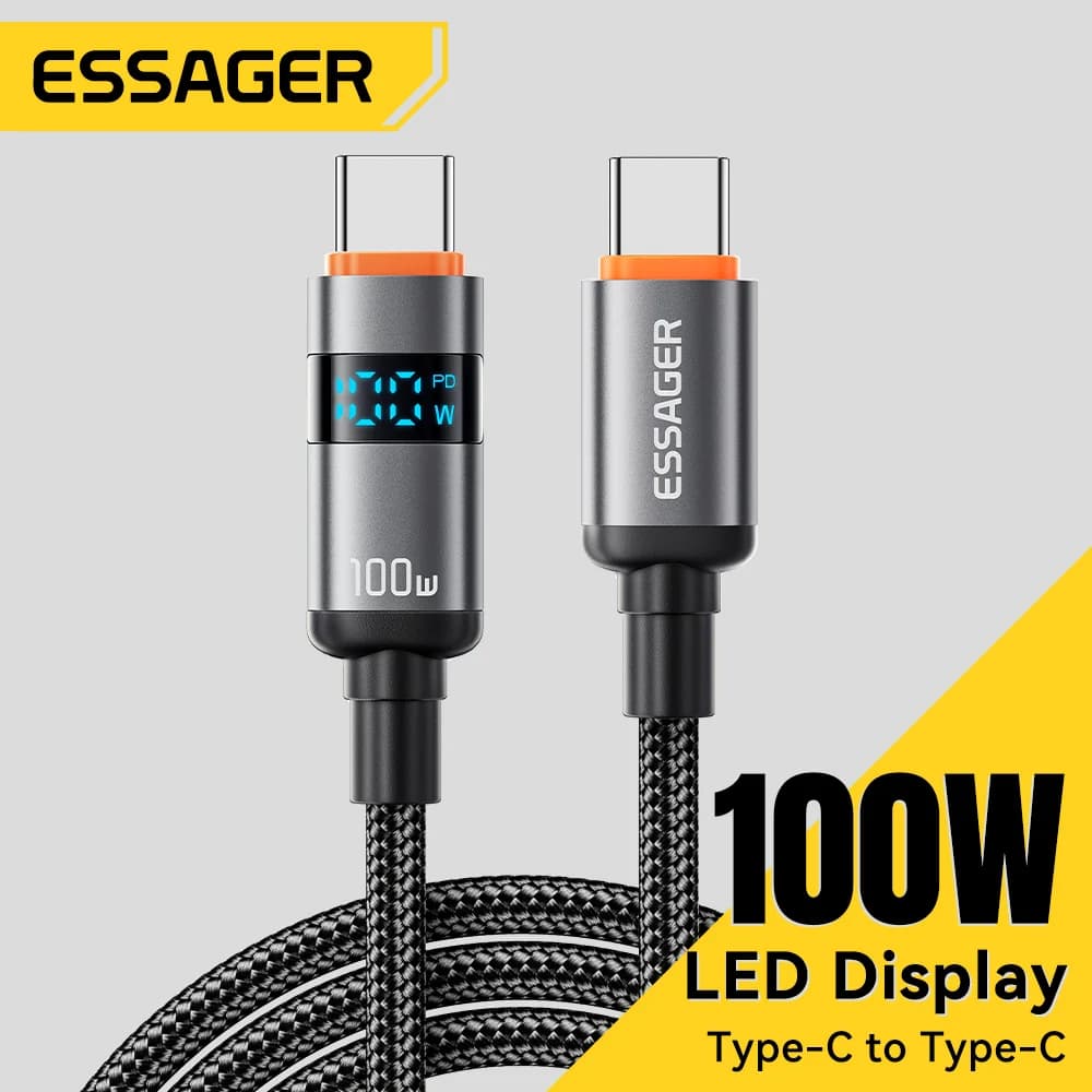 Cablu Încărcare Rapidă PD USB-C la USB-C 100W