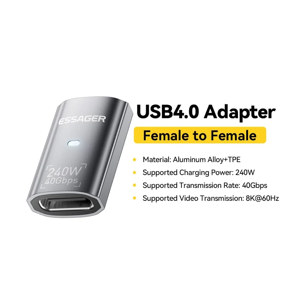 Adaptor date OTG USB4.0 240W, 90 grade, 8K