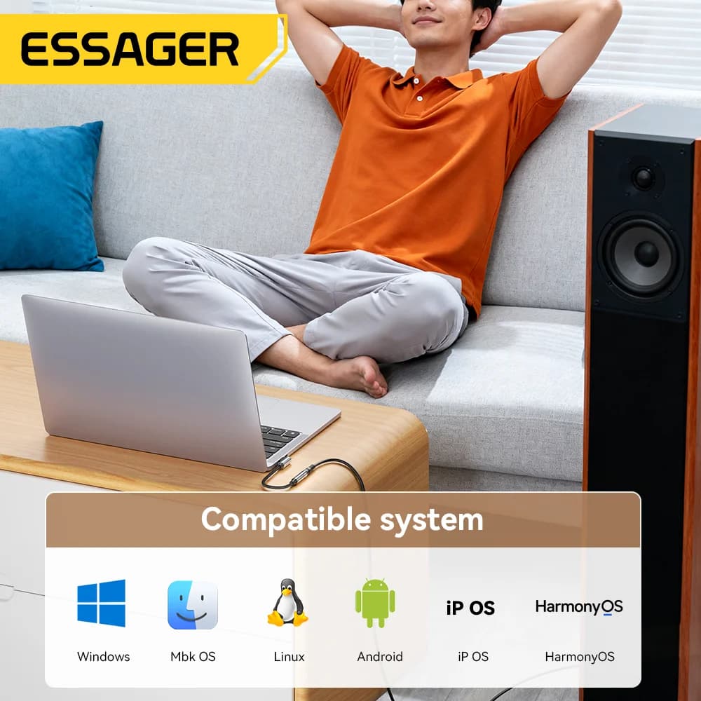 Adaptor Audio L-Shaped USB-C la 3.5mm