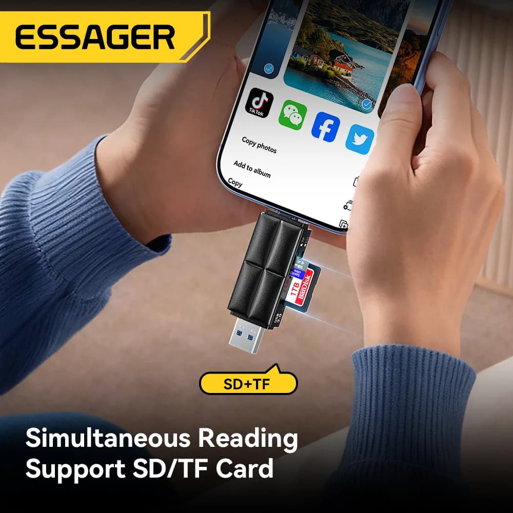 Cititor card SD/Micro SD USB 3.0 și Type-C