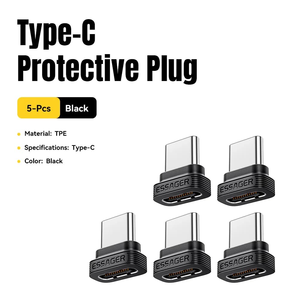 Dop anti-praf USB-C cu suport pentru transfer de date OTG