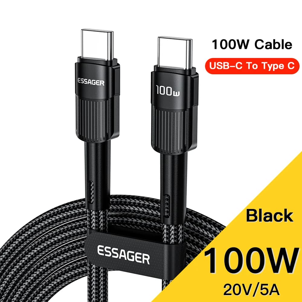 Cablu de încărcare rapidă USB-C 100W, 7A