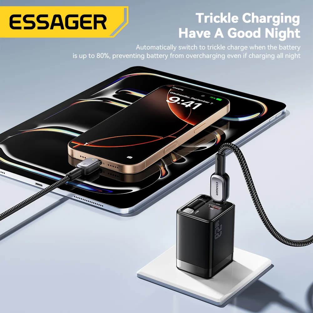 Cablu LED USB-C la USB-C 100W, Încărcare Rapidă PD 5A