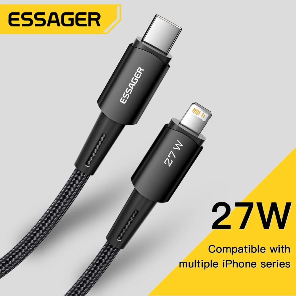 Cablu de încărcare rapidă USB-C la Lightning, 27W