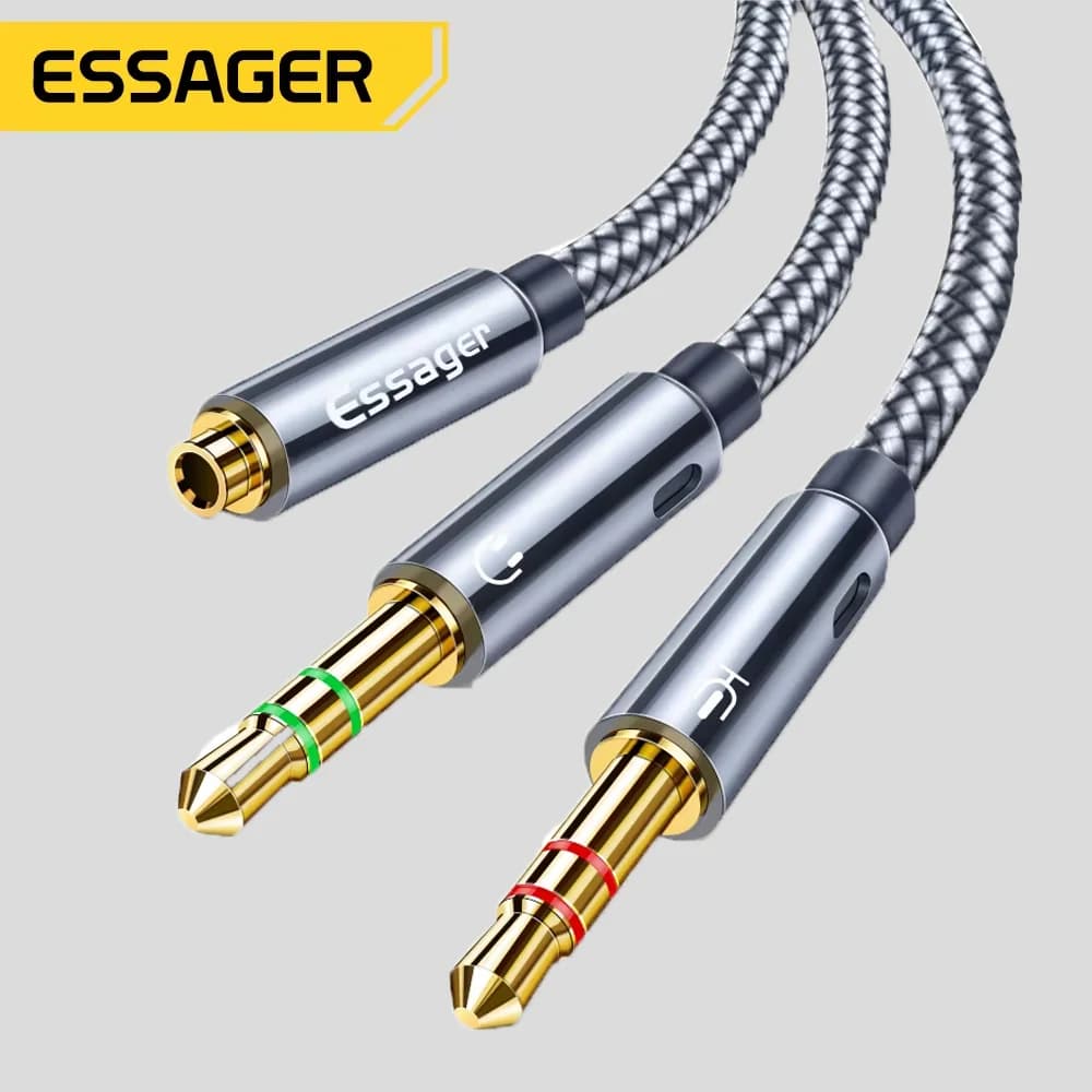 Cablu Adaptor Y Splitter Audio 3.5mm