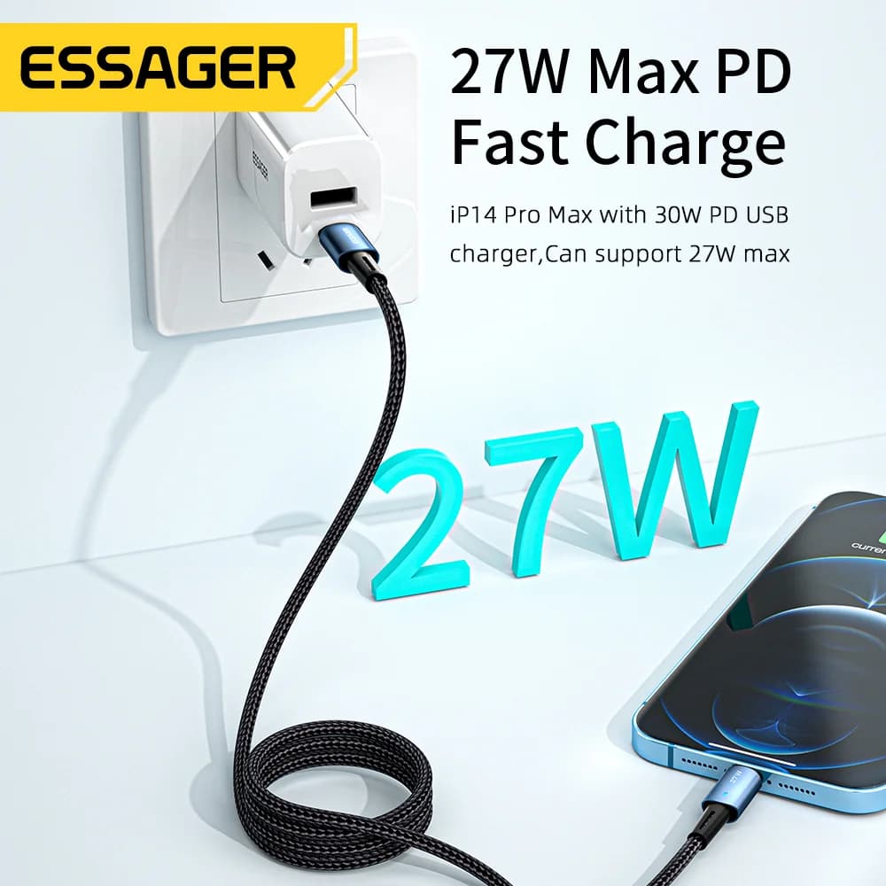 Cablu de încărcare rapidă 20W USB-C la Lightning