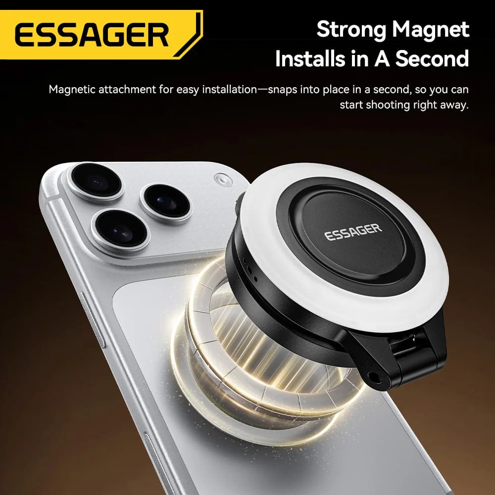 Lumină de umplere magnetică mini pentru smartphone, 3 moduri
