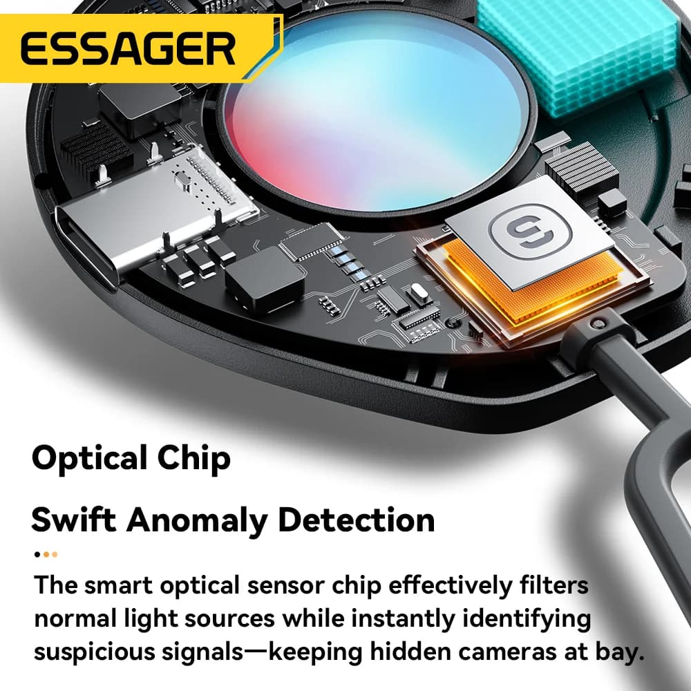 Detector Portabil Mini Cameră Ascunsă cu Localizator Lentilă Infraroșie