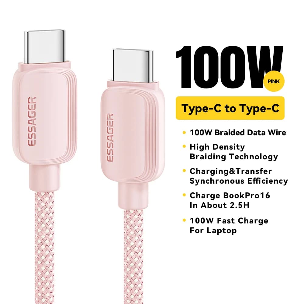 Cablu USB-C la USB-C 100W, Încărcare rapidă PD 5A
