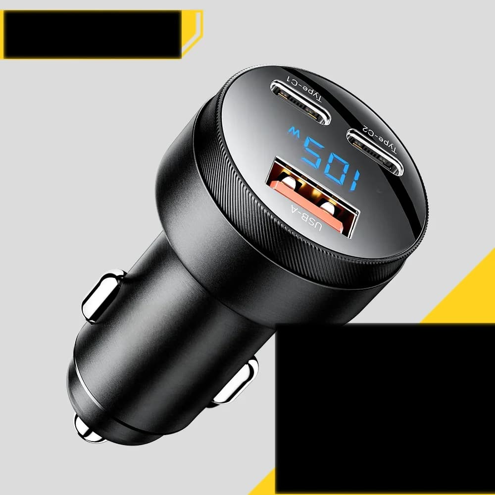 Încărcător auto USB 105W QC4.0 PD Încărcare Rapidă