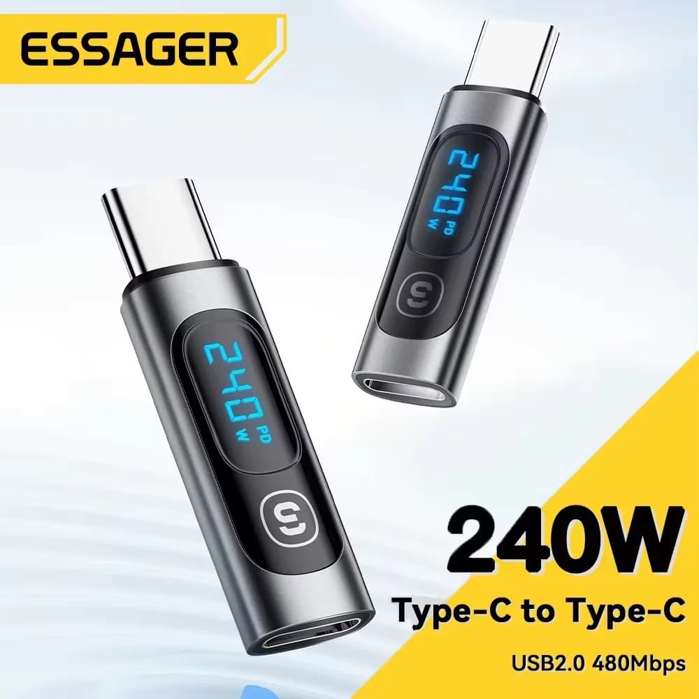 Adaptor USB-C la USB-C OTG cu afișaj digital