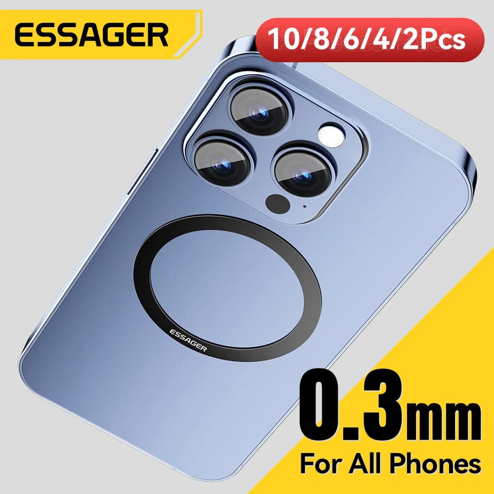 Inel magnetic universal din metal pentru încărcare wireless