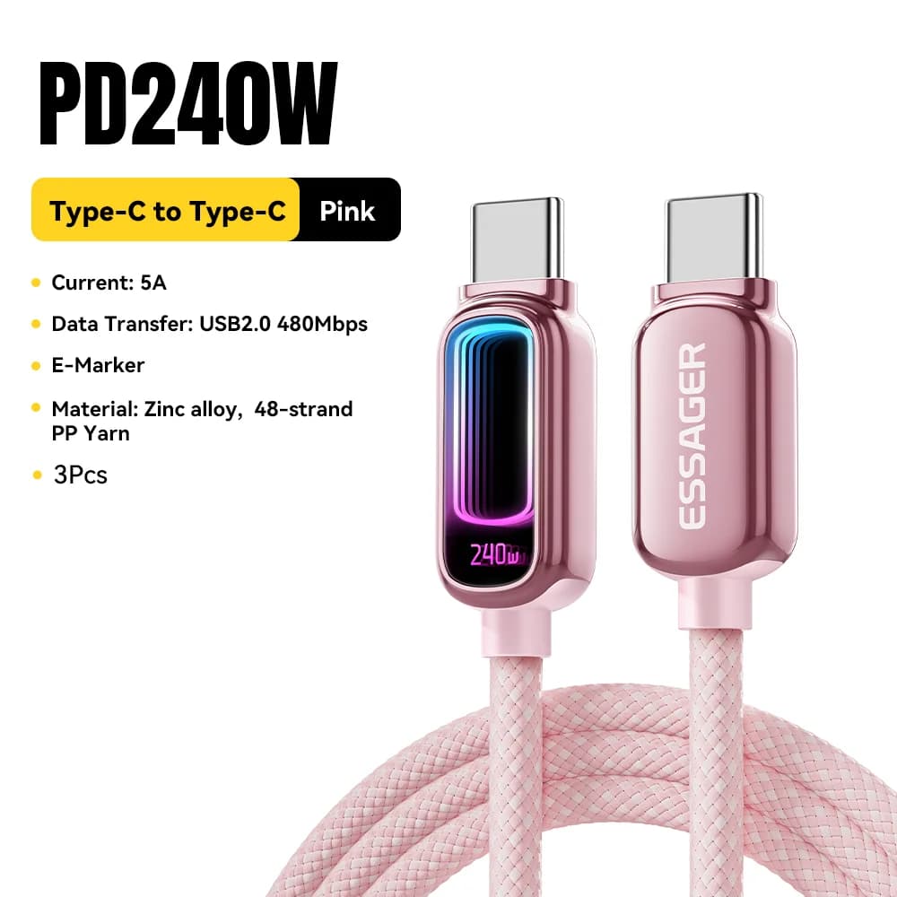Cablu PD 3.1 E-Marker USB-C la USB-C 240W