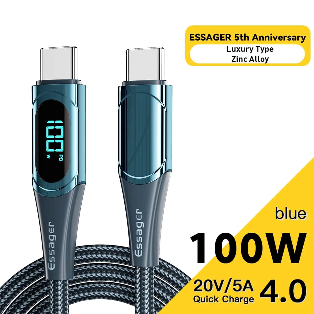 Cablu USB-C la USB-C, 100W, 2M