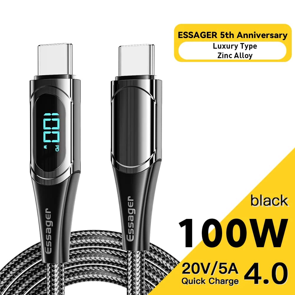 Cablu USB-C la USB-C, 100W, 2M