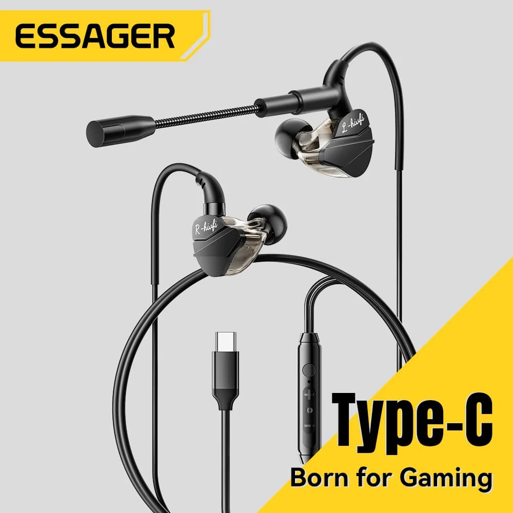 Căști gaming cu fir și microfon USB-C/3.5mm