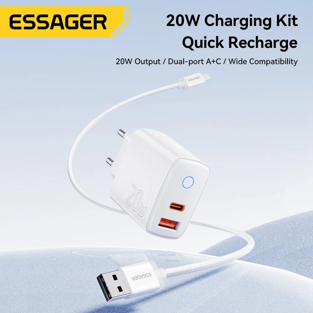 Set Încărcător Rapid USB-C PD 20W