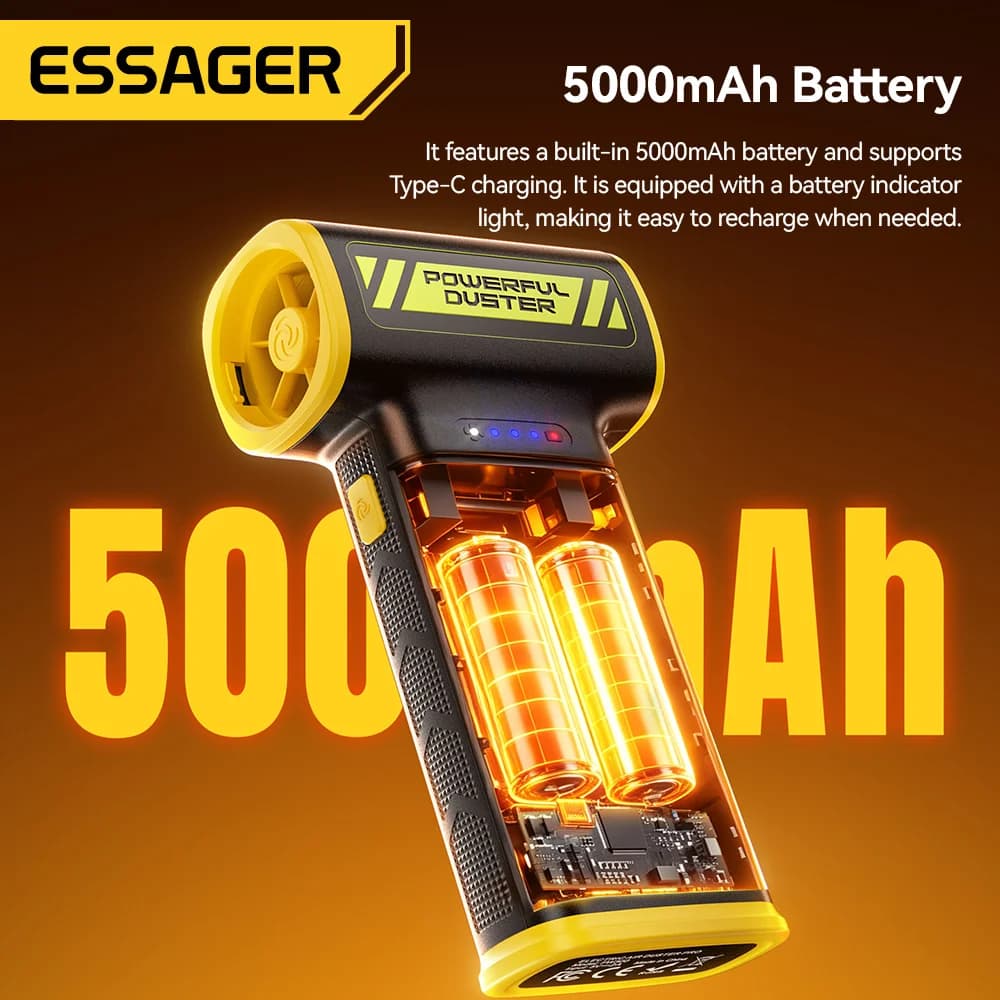 Aer comprimat portabil 130W cu baterie