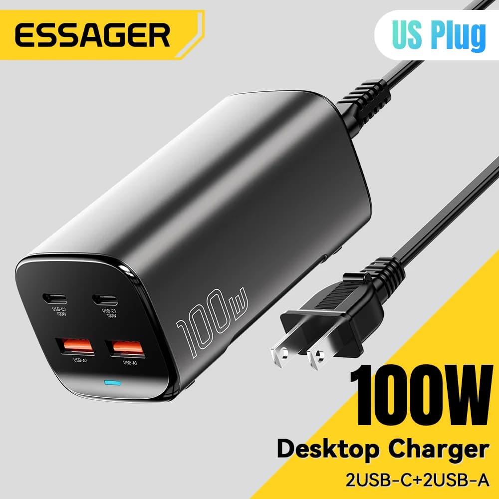 Încărcător Desktop Laptop GaN 100W 4-in-1