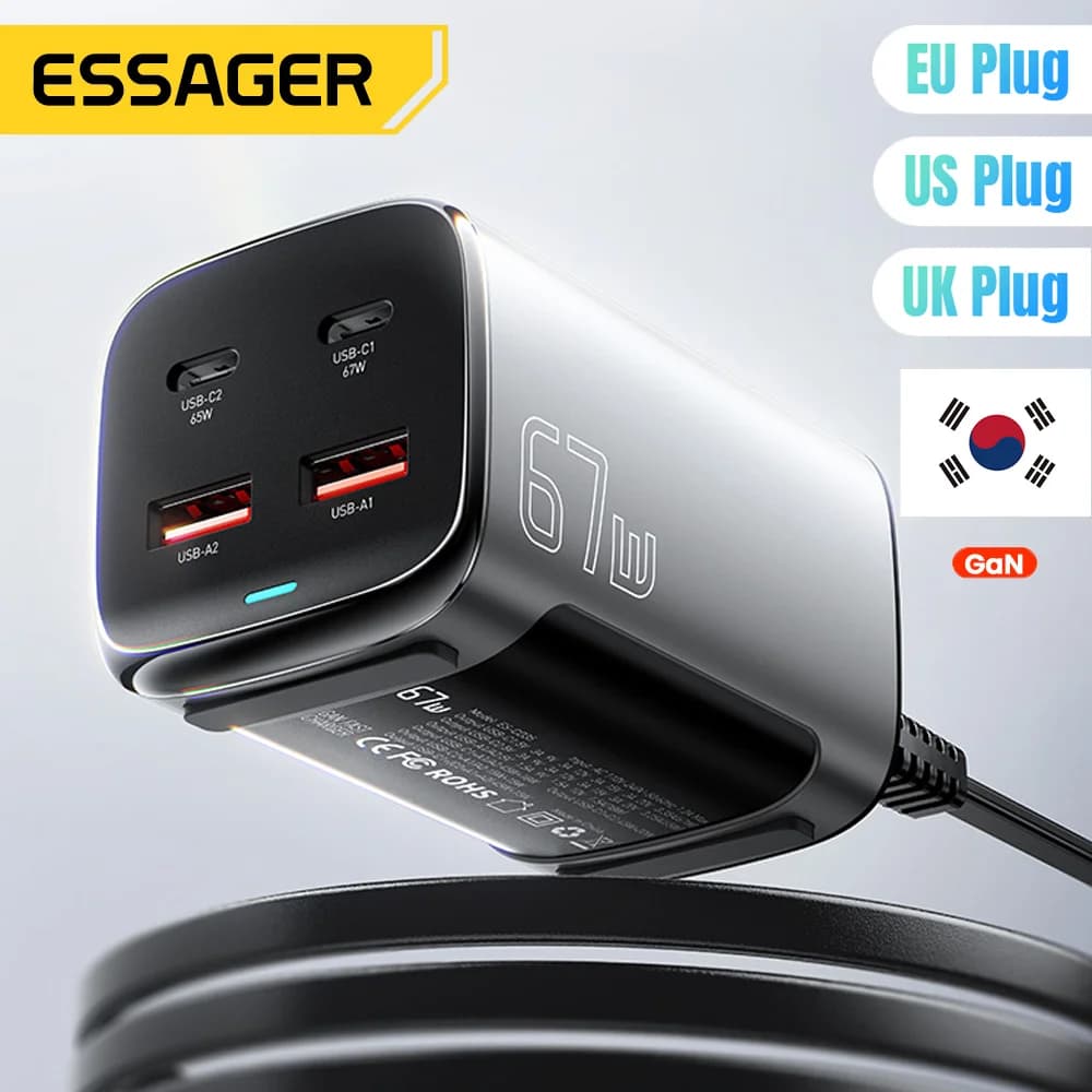 Încărcător rapid de birou GaN USB-C 67W