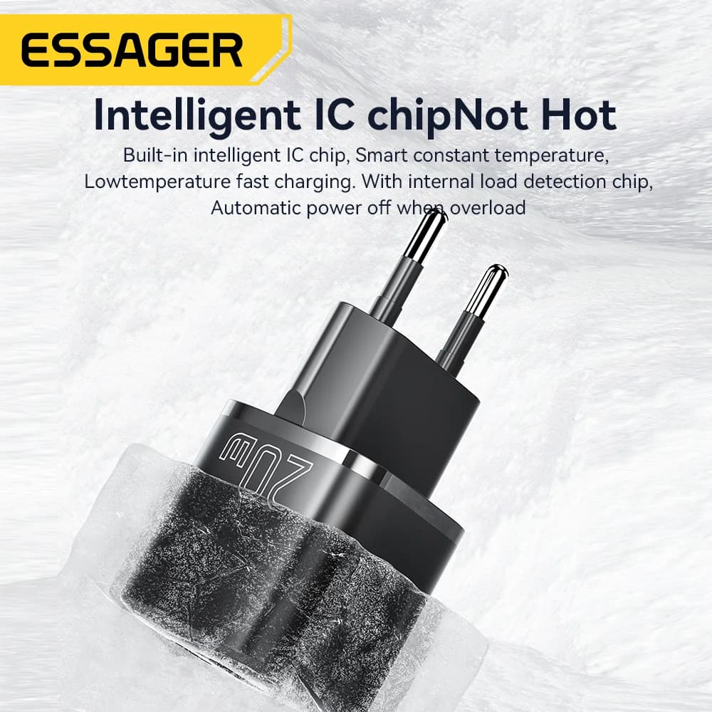 Încărcător Rapid GaN USB-C PD 20W