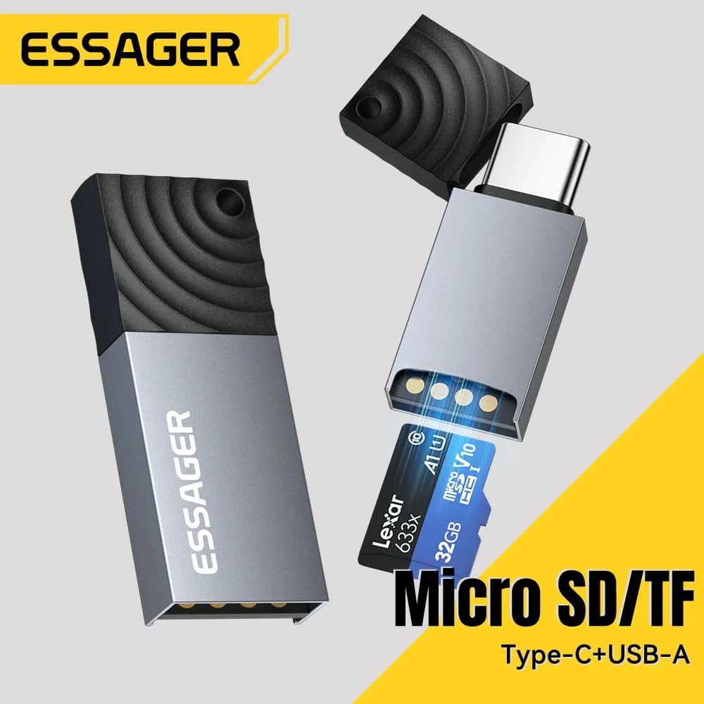 Card Reader 2-în-1 USB-C și USB 2.0
